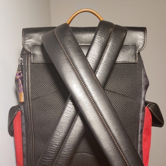 Coach Rivington Signature/Leather Drawstring Backpack - Picture 14 of 14